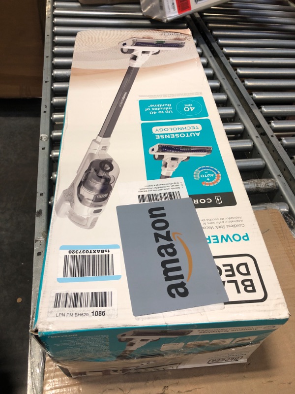 Photo 2 of *** ***NON FUNCTIONAL//SOLD AS PARTS ALL SALES FINAL*** ***
BLACK+DECKER POWERSERIES+ 16V MAX Cordless Stick Vacuum with LED Floor Lights, Lightweight, Multi-Surface, White (BHFEA420J) 16V Vacuum