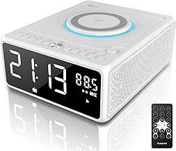 Photo 1 of ****USED*** G Keni CD Player Dual Alarm Clock Radio, Bluetooth Boombox with Remote, 10W Fast Wireless Charging, Digital FM Radio, MP3/USB Music