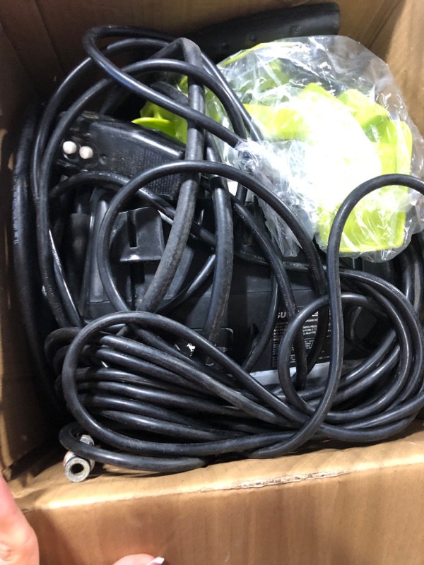 Photo 1 of ****USED** Sun Joe 1500W Electric Pressure Washer Bundle with 40-Foot Outdoor Extension Cord and Power Block 2050-PSI MAX (SPX2688-MAX) Washer + Extension Cord