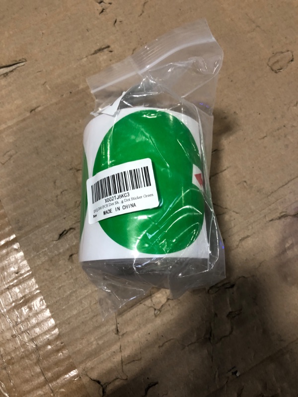 Photo 2 of ****USED** Perco Green 2-Inch Round Circle Dot Sticker Labels with Permanent Adhesive - 500 Labels per Roll - Vibrant Colors, Strong Adhesion - Made in USA