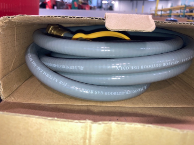 Photo 1 of 15 Feet 3/8 inch ID Natural Gas Grill Hose with Quick Connect Fittings, Natural Gas Line for Grill, Pizza Oven, Heater and More Low Pressure Appliance