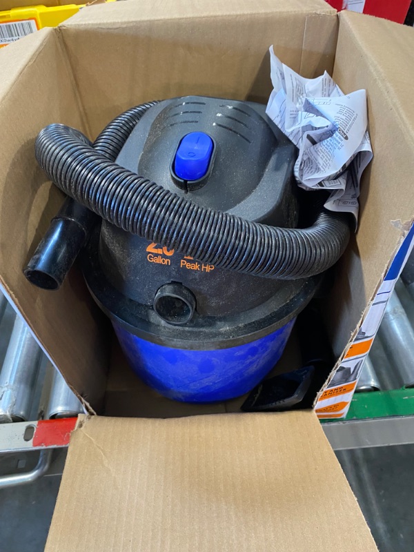 Photo 3 of ****USED FOR PARTS ONLY***AS IS ALL SALES ARE FINAL** NO RETURNS** *** Koblenz WD-2L Portable Wet-Dry Vacuum, 2.0 Gallon/2.0HP Compact Lightweight, Blue+Black 5 Year Warranty