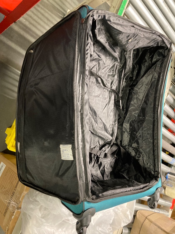 Photo 4 of ****USED** U.S. Traveler Aviron Bay Expandable Softside Luggage with Spinner Wheels, Teal, 30-Inch, US08125E31
