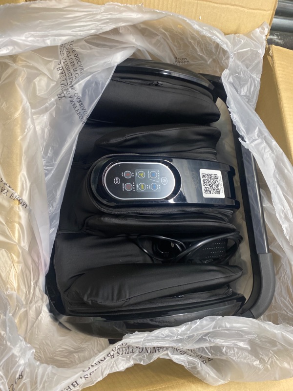 Photo 3 of ***USED***MISSING REMOTE CONTROL***Cloud Massage Shiatsu Foot Massager with Heat - Feet Massager for Relaxation, Plantar Fasciitis Relief, Neuropathy, Circulation, and Heat Therapy - FSA/HSA Eligible (Black e)