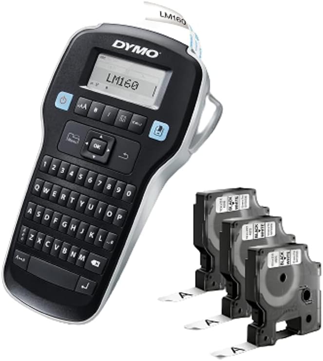 Photo 1 of ****USED***FOR PARTS ONLY SOLD AS IS **ALL SALES ARE FINAL***NO RETURNS** DYMO LabelManager 160 Portable Label Maker Bundle, Easy-to-Use, One-Touch Smart Keys, QWERTY Keyboard, Large Display, For Home & Office Organization, Includes 3 D1 Label Cassettes
*