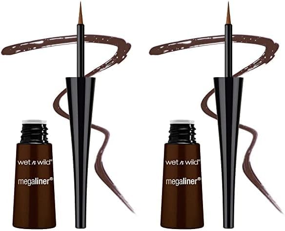 Photo 1 of  (Pack of 3) wet n wild MegaLiner Liquid Eyeliner - Dark Brown