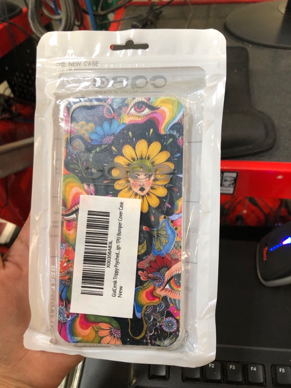 Photo 2 of ** similar, not exact**
Jyrgkunlt Trippy Psychedelic Phone Case Compatible with iPhone 11, Hippie Art Flower with Eyes Cover Case for for Girls Women Boys Men, Unique Trendy TPU Bumper Case for iPhone 11 https://a.co/d/iBKnbKU