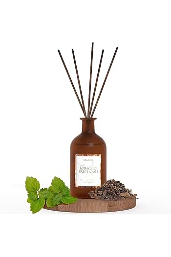 Photo 1 of (2 PACK) SALKING Tobacco Patchouli Reed Diffusers for Home, 7.4oz Scented Diffuser with Sticks, Mens Reed Diffuser Set, Oil Diffuser Sticks Set, Home Fragrance Diffuser, Mens Bedroom Essentials, Home Décor
