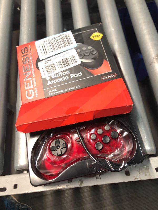 Photo 2 of ***(PARTS ONLY/ NO RETURNS OR REFUNDS) ***
Retro-Bit Official Sega Genesis USB Controller 8-Button Arcade Pad for Sega Genesis Mini, Switch, PC, Mac, Steam, RetroPie, Raspberry Pi - USB Port (Crimson Red) 