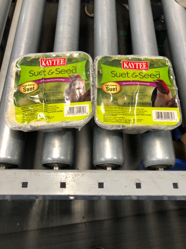 Photo 1 of ** SET OF TWO** Kaytee Suet & Seed High Energy Suet 11.75 Ounces 11.75 Ounce (Pack of 1) Suet & Seed
