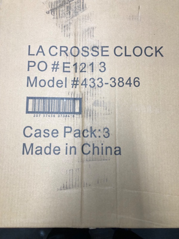 Photo 4 of ***CASE OF THREE*** La Crosse Clock 433-3846 18 in. Indoor/Outdoor Sage Green Quartz Wall Clock with Temperature & Humidity