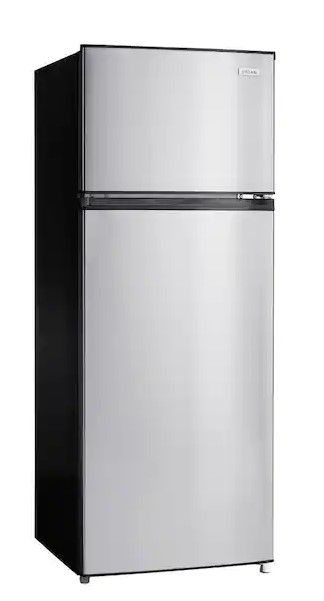 Photo 1 of ***USED***7.1 cu. ft. Top Freezer Refrigerator in Stainless Steel Look
