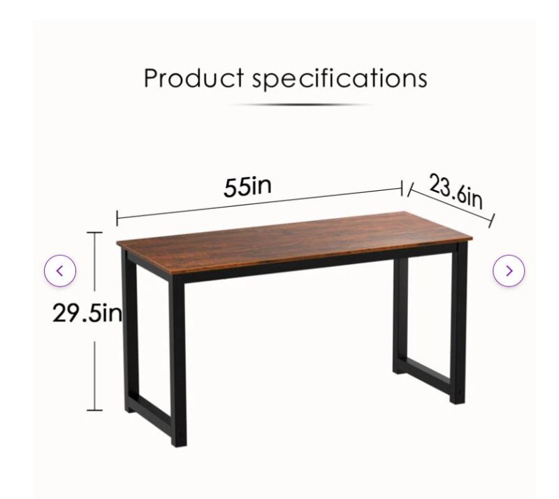 Photo 5 of (READ FULL POST) Desk 63" x 30" inch rectangular office study desk living room kitchen game desk computer desk