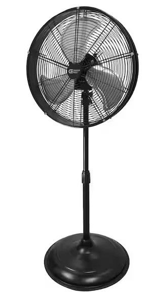 Photo 1 of ***USED FOR PARTS ONLY*** 20 in. Oscillating Pedestal Fan with Adjustable Height in Black
