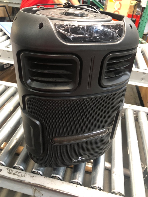 Photo 3 of ***HEAVILY USED AND DIRTY - NO PACKAGING - MISSING MICROPHONE - SEE PICTURES***
Maxpower MPD592 12 Woofer Bluetooth Karaoke Trolley Speaker With Dancing Led Lights
