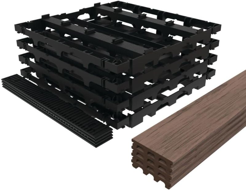 Photo 1 of ***SEE NOTES*** InstaDeck® Outdoor Flooring Tropical Walnut Kit