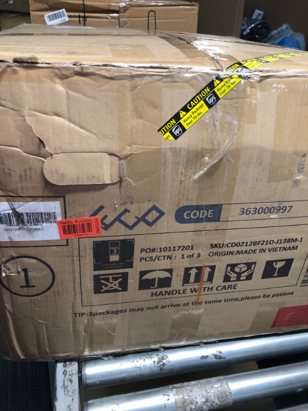 Photo 1 of ***PARTIAL SET - BOX 1 OF 3 ONLY - CANNOT BE FULLY ASSEMBLED - SEE PICTURES***
Phoenix Home Large Power Lift Chair with Massage and Heat for Elderly Recliner, Grey
