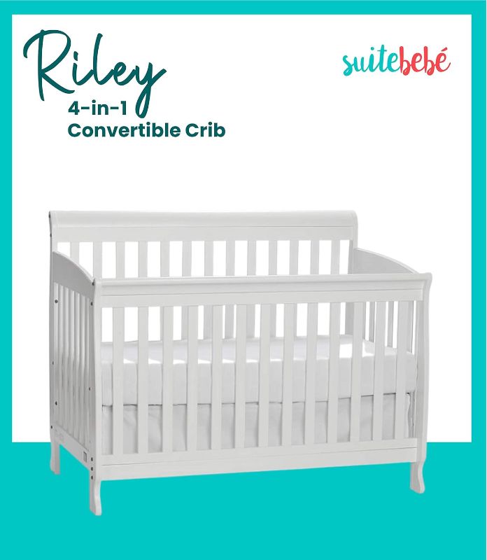 Photo 1 of ***USED - MISSING HARDWARE - OTHER PARTS LIKELY MISSING AS WELL***
Suite Bebe Riley Lifetime 4-in-1 Crib in White - 11400-WH