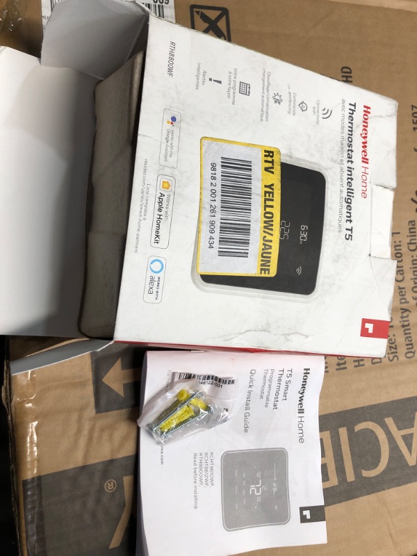 Photo 1 of Honeywell Home RTH8800WF T5 Smart Thermostat + RPLS730B Programmable Light Switch C. Wi-Fi Thermostat Gen2 + Light Switch 730