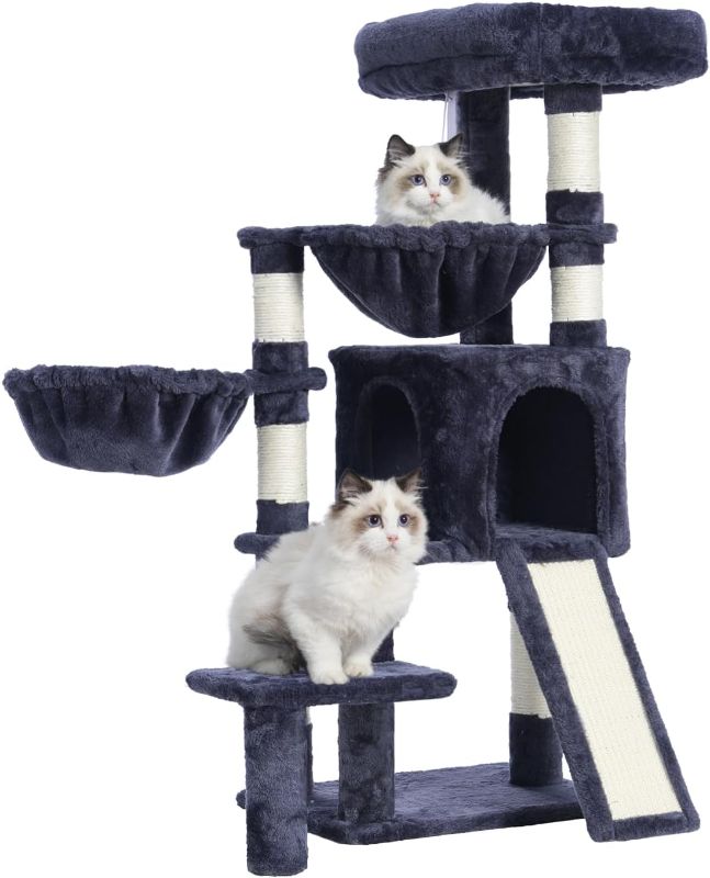 Photo 1 of ***STOCK PHOTO REFERENCE ONLY***
Cat Tree for Small Cats/Kitten, Cat Tower with condo, 2 Baskets, Platform, Scratch Board, Cat Scratching Posts for Indoor Cats--GREY