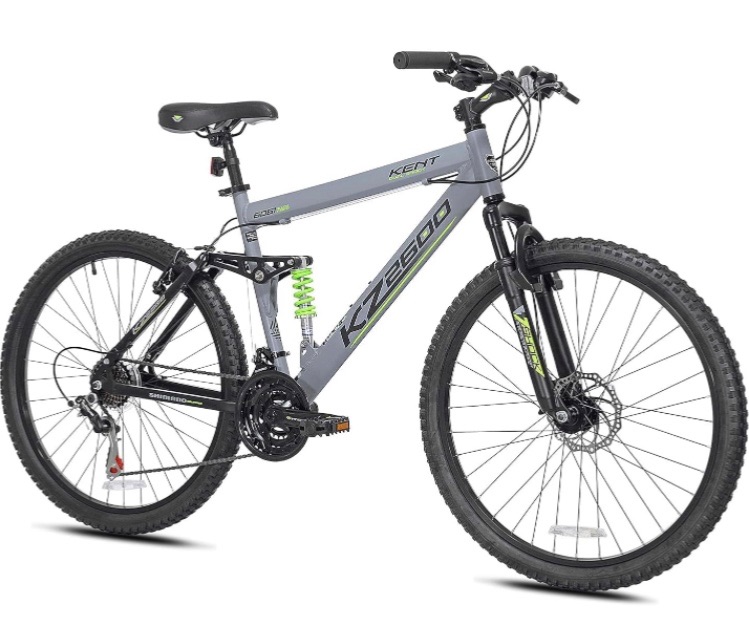 Photo 1 of ***USED - NO PACKAGING - SEE PICTURES***
KENT mountain bike 26inches aluminum frame, Silver, Green Accents