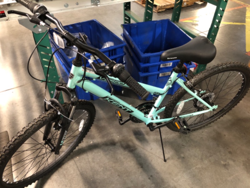 Photo 4 of ***STOCK PHOTO REFERENCE ONLY***
Aqua/ teal color ---KENT mountain bike 24inches aluminum frame