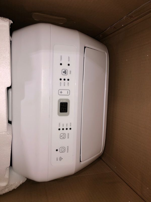 Photo 2 of ***USED - POWERS ON - UNABLE TO TEST FURTHER - LIKELY MISSING PARTS***
Hisense Smart SACC 8,000 BTU Dual Hose Portable Air Conditioner with Heat Pump, 4-modes (Cool, Heat, Fan, Dehumidifier) WiFi, Remote, Up to 550 sq. ft., AP55023HR1GD White - (Renewed)