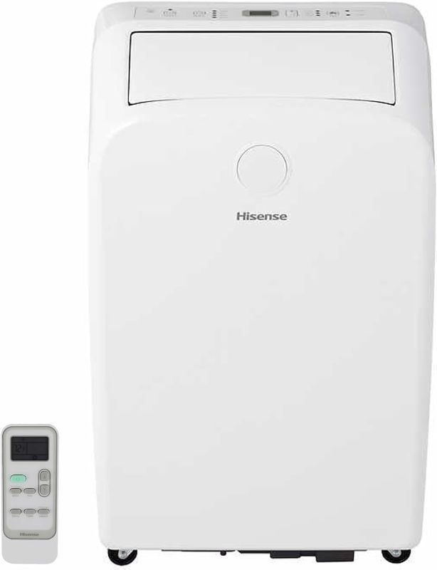 Photo 1 of ***USED - POWERS ON - UNABLE TO TEST FURTHER - LIKELY MISSING PARTS***
Hisense Smart SACC 8,000 BTU Dual Hose Portable Air Conditioner with Heat Pump, 4-modes (Cool, Heat, Fan, Dehumidifier) WiFi, Remote, Up to 550 sq. ft., AP55023HR1GD White - (Renewed)