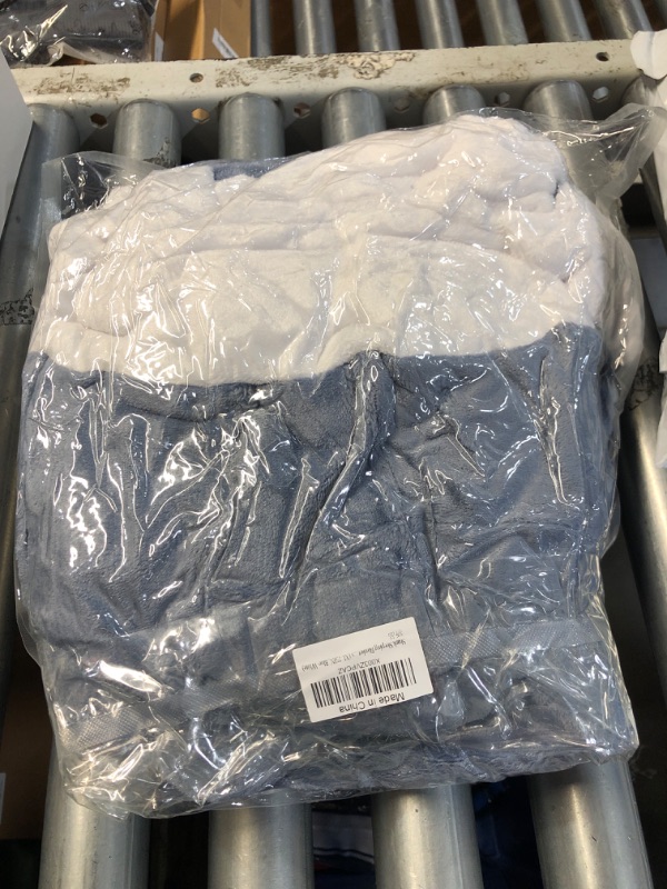 Photo 1 of (SIZE XL) Shark Sleeping Blanket Adult, Wearable Shark Blanket Onesie Sleeping Bag, Super Soft Cozy Flannel Onesie (XL-75IN, Blue-White)