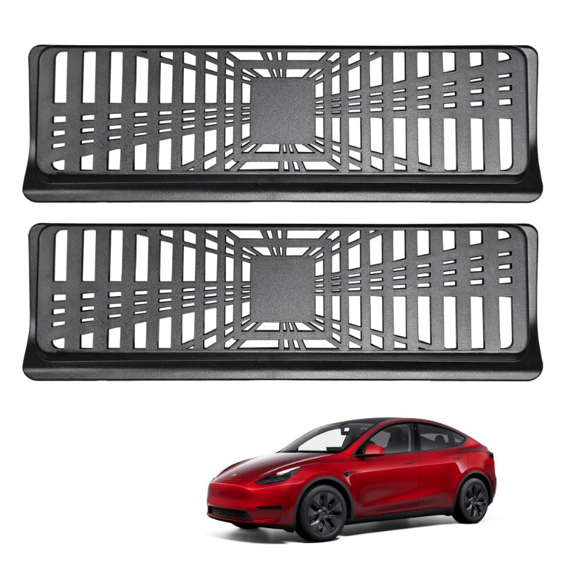 Photo 1 of **BUNDLE**(2 qty) HSB Compatible for Tesla Model Y Backseat Air Vent Cover Air Flow Vent Grille Protection Set of 2 for 2020 2021 2022 2023 2024 Model Y Gen 2 (Model Y Air Vent Cover)