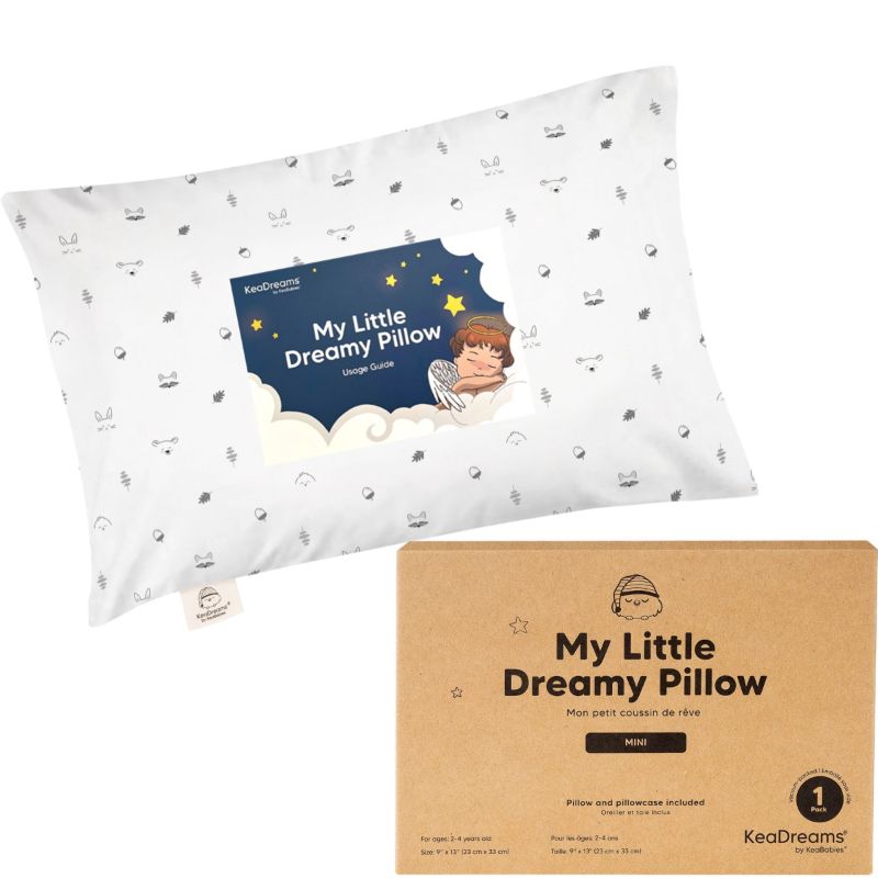 Photo 1 of  KeaBabies Mini Toddler Pillow and Pillowcase for Crib 9x13 Small Pillow for Toddler Kids Travel Pillow
