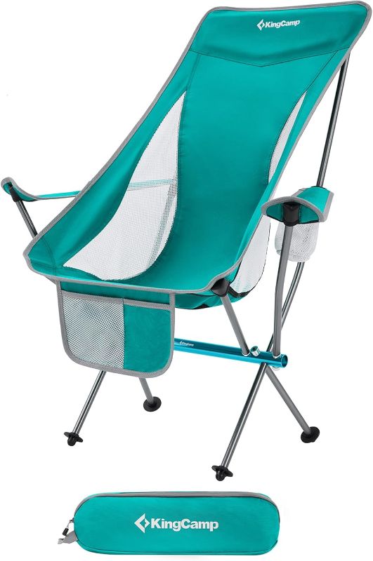 Photo 1 of ***STOCK PHOTO REFERENCE ONLY***
KingCamp Ultralight High Back Folding Camping Chairs Adults with Armrest, Upgrade All-Aluminum Alloy Bracket, Lightweight Camping Chair Camp Compact Portable Outdoors with Carry Bag blue 
