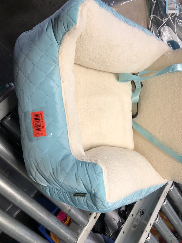 Photo 2 of ***STOCK PHOTO REFERENCE ONLY***
Dog Car Seat - Memory Foam Dog Booster Seat for Small Dogs Up to 25lbs-Elevated Pet Car Seat with Storage Pockets and Dog Seat Belt-Soft Pet Travel Bed for Front & Back Seats-Removable Washable-Blue
