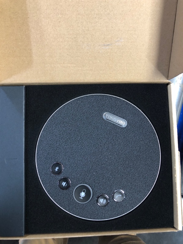 Photo 2 of ***(PARTS ONLY/ NON FUNCTIONAL/ NO RETURNS OR REFUNDS) ***

Bluetooth Speakerphone Conference Microphones, Wireless Conference Speaker 360°Voice Pick up with 4 AI Noise Cancellation Mics USB/Dongle/Bluetooth Connection 8 Hour Call Time for 8-12 People USB