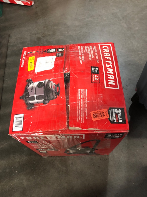 Photo 6 of ***APPEARS NEW*** Craftsman 5-Gallon Corded Cordless Portable Wet Dry Shop Vacuum