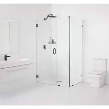 Photo 1 of *** 2 PANELS ONLY  *** 36 in. W x 47.5 in. D x 78 in. H Pivot Frameless Corner Shower Enclosure Clear Glass