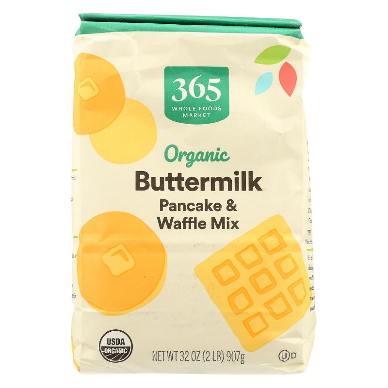 Photo 1 of  ***NON REFUNDABLE*** BEST BY 4/15/25 3 PACK
365 by Whole Foods Market, Organic Buttermilk Pancake & Waffle Mix, 32 Ounce