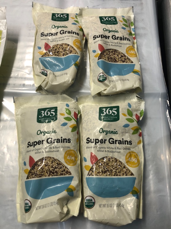 Photo 2 of ***NON REFUNDABLE*** 4 PACK BEST BY 2/5/25 365 by Whole Foods Market, Super Grains Organic, 16 Ounce