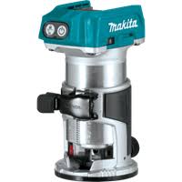 Photo 1 of **NON-REFUNDABLE, PARTS ONLY** Makita 18V LXT Lithium-Ion Brushless Cordless Variable Speed Compact Router with Built-In LED Light (Tool Only, MISSING BATTERY)