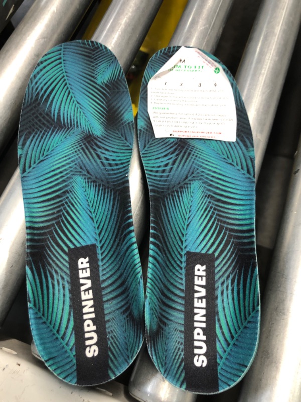 Photo 2 of (USED) New Plantar Fasciitis Relief - High Arch Support Insoles Men  - Strong Arch Orthotic Inserts  (M,Green)