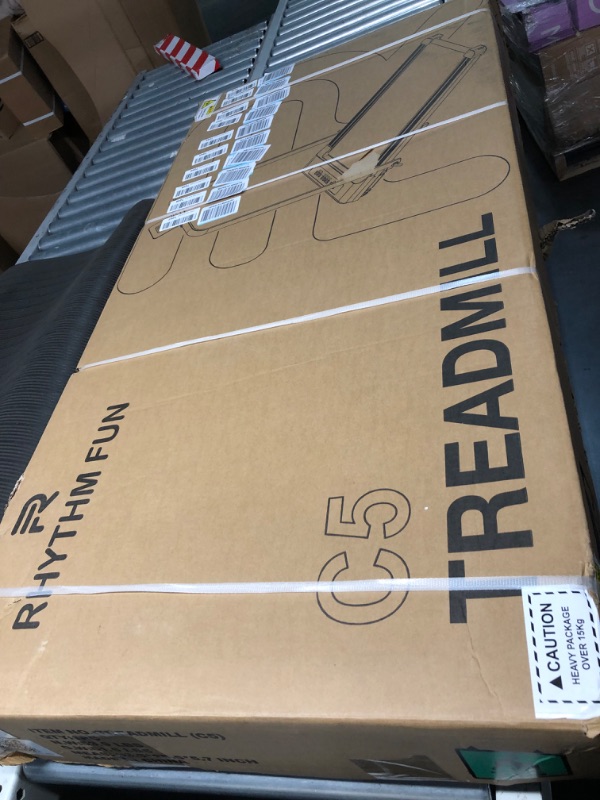 Photo 3 of ***FACTORY SEALED***
RHYTHM FUN Foldable Treadmill, 300 lb Capacity Walking Pad 2.5HP Treadmill Under Desk, Portable Treadmill LED 