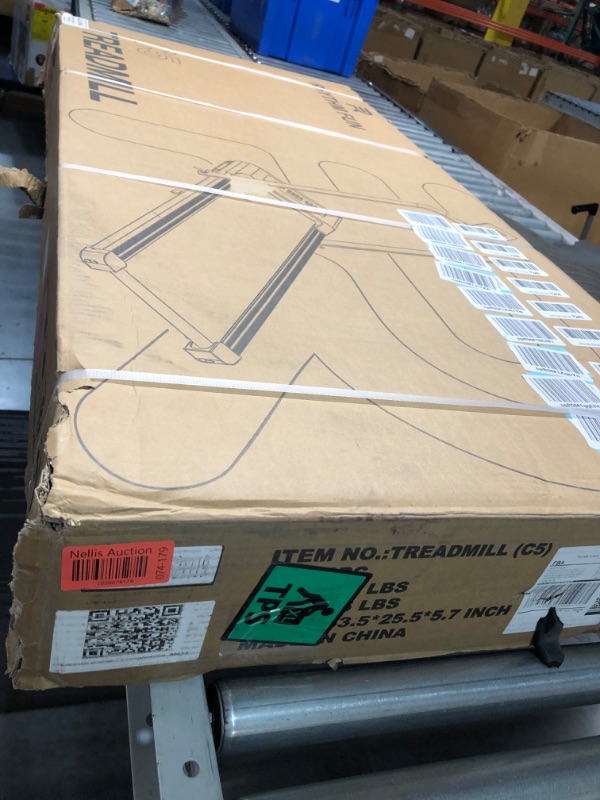 Photo 2 of ***FACTORY SEALED***
RHYTHM FUN Foldable Treadmill, 300 lb Capacity Walking Pad 2.5HP Treadmill Under Desk, Portable Treadmill LED 