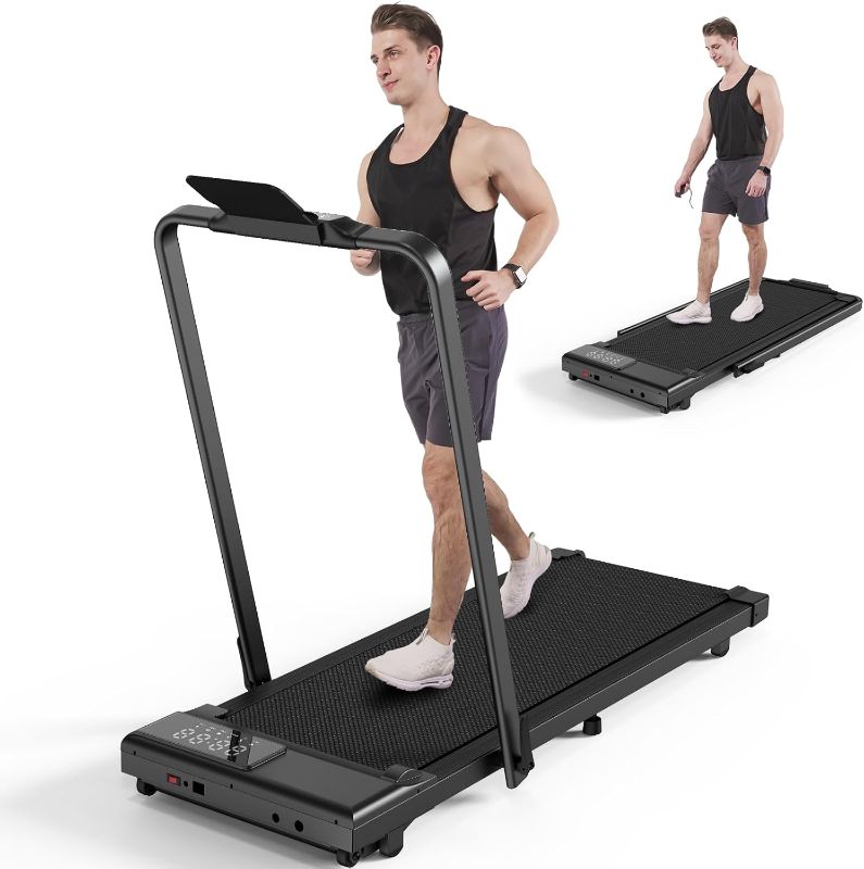 Photo 1 of ***STOCK PHOTO REFERENCE ONLY***
2 in 1 Folding Treadmills for Home, Under Desk Treadmill with 12 HIIT Modes, Workout APPs and Touch Screen, 2.5HP 