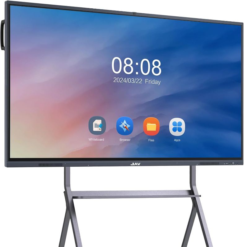 Photo 1 of ***SCREEN HAS BLACK SPOTS**
JAV Smart Board, 75'' 4K UHD Interactive Whiteboard, All in One Smartboard for Office, Digital Smart Whiteboard Built in 