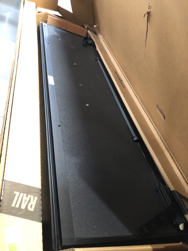 Photo 4 of ***DAMAGED - HOLES DRILLED THROUGH COVER - SEE PICTURES - LIKELY MISSING PARTS***
RealTruck BAK BAKFlip MX4 Hard Folding Truck Bed Tonneau Cover | 448330 | Fits 2017-2024 Ford F-250/350 Super Duty 6' 10" Bed (81.9")