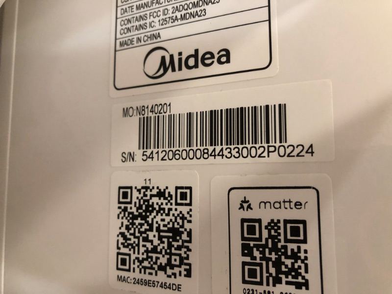 Photo 2 of ***HEAVILY USED AND DIRTY - POWERS ON - UNABLE TO TEST FURTHER - LIKELY MISSING PARTS - SEE PICTURES***
Midea 14,000 BTU ASHRAE (10,000 BTU SACC) Portable Air Conditioner, Cools up to 375 Sq. Ft., with Dehumidifier & Fan 