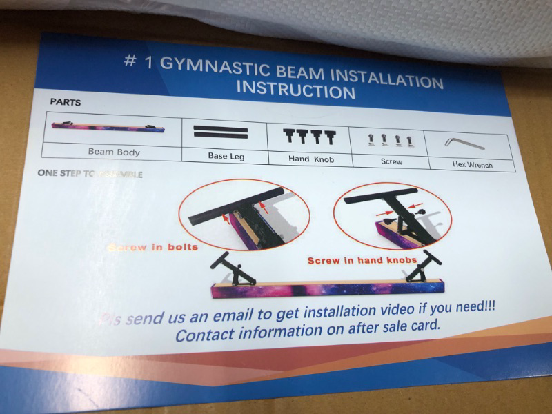 Photo 3 of ***SEE NOTES*** Adjustable Balance Beam for Kids - 8FT gymnasitcs Beam - high and Lower Floor Beam for Gymnastic Center Gymnastics 