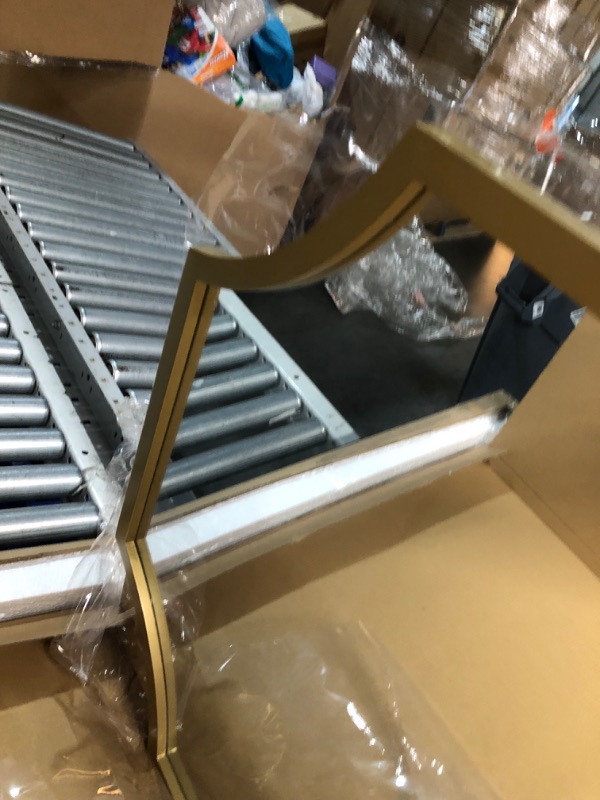 Photo 1 of (Pack of 2 ) allen + roth 24-in W x 36-in H Arch Gold Framed Wall Mirror
