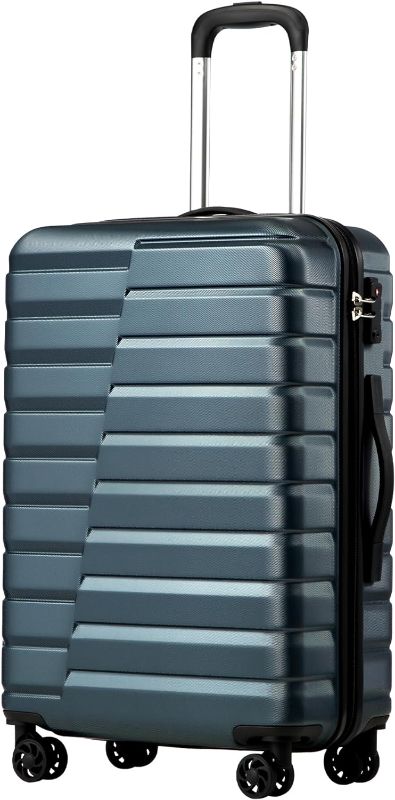 Photo 1 of ***USED - DEFAULT CODE IS 0-0-0***
20 Inch Coolife Luggage Suitcase Carry on Hardside PC+ABS Spinner TSA Lock Telescopic Handle, Teal Blue