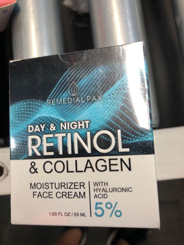 Photo 2 of **EXP. 03/24** REMEDIAL PAX Retinol & Collagen Moisturizer Face Cream - Day & Night Anti-Aging Skin Care with Hyaluronic Acid 5% 1.85 Fl Oz